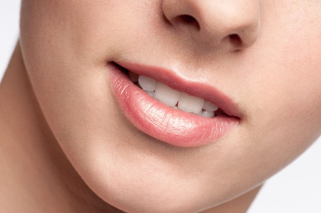 Closeup of a woman's teeth